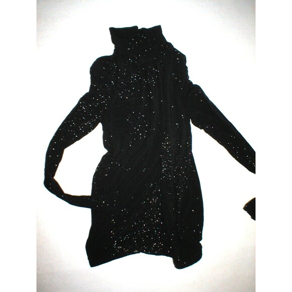 New Womens Designer Italy Adele Fado Embellished Sweater Top NWT 1 XS Wool Black - Picture 7 of 12